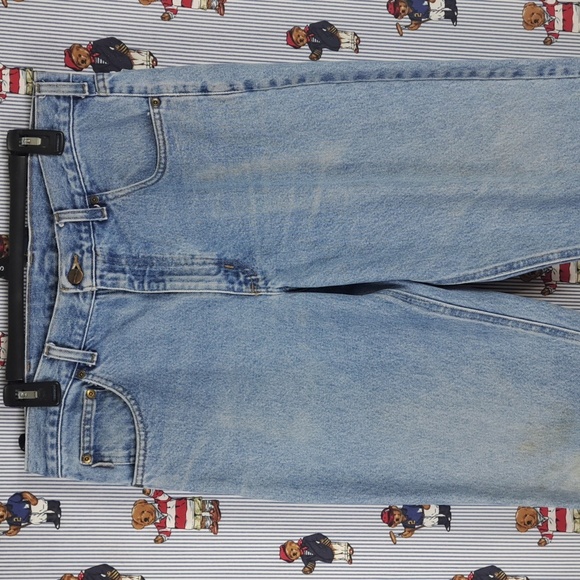 Carhartt B18 STW straight leg light wash casual denim workwear jeans 34-32 - Picture 2 of 6